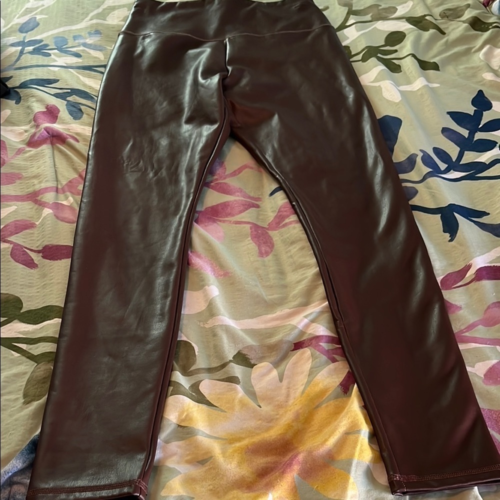 Hollister ultra hi rise leather leggings